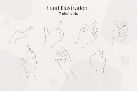 A Set of Hand Gesture Line Drawing: Graphics and Illustrations Review