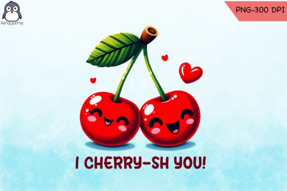 Cherry-ish You Fruit PNG Graphics for Crafts & Branding