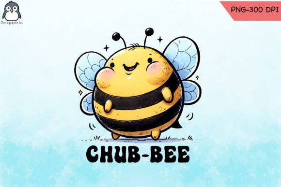 Chub-bee Chubby Bee Puns PNG Review for Embroidery