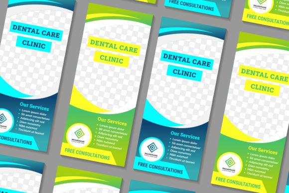 Dental Care Vertical Banner Graphics and Print Templates Review