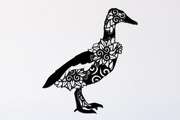 Duck Mandala Drawing 88: Premium Graphics for Illustrations