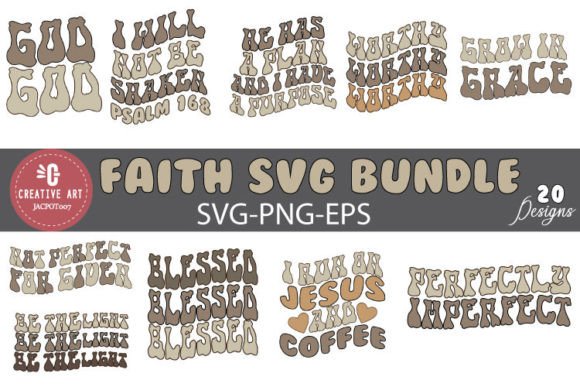 Faith SVG Bundle, Bible Verse SVG Christ for Graphics and Print Templates