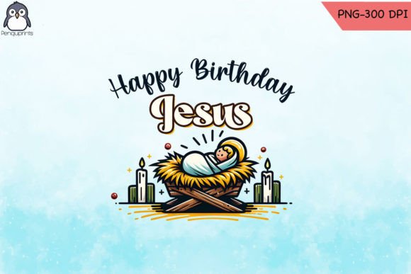 Happy Birthday Jesus Nativity PNG Graphics and Crafts Review