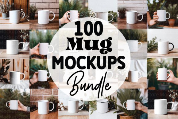 Mug Mockups Bundle: Essential Graphics for Mugs Amp Sellers