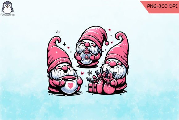 Pink Christmas Gnomes Png Graphics and Crafts Review