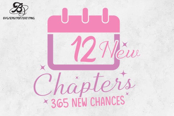 Pink New Year Saying SVG Design: Graphics and Crafts Review