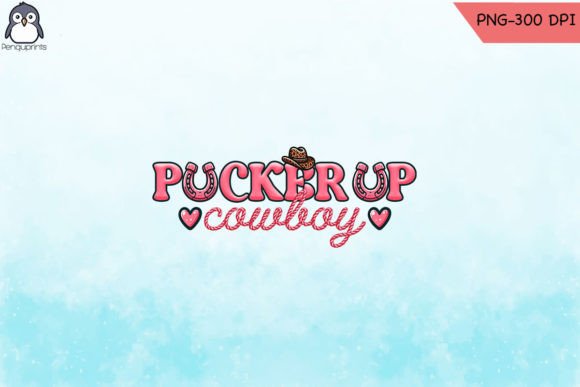 Pucker Up Cowboy Valentine PNG Graphics and Crafts Review