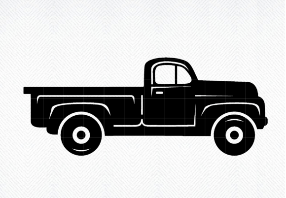 Truck SVG, Vintage Truck SVG, PNG, DXF Graphics for Crafts