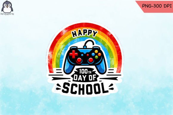 Vintage Game School 100th Day PNG Graphics and Crafts Review