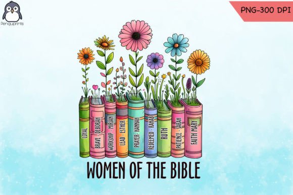 Women of Bible Christian PNG Graphics for Crafts